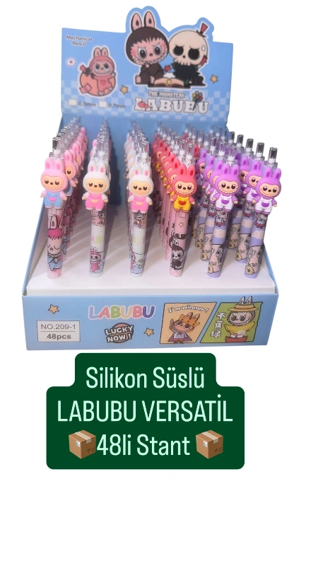 SİLİKON SÜSLÜ LABUBU VERSATİL / 48Lİ STANT